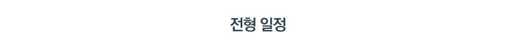 전형 일정